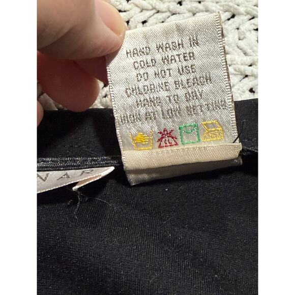 Kenar Mini Skirt Dual Zipper Accents Women's Size 10 Stretch Black - Picture 8 of 9